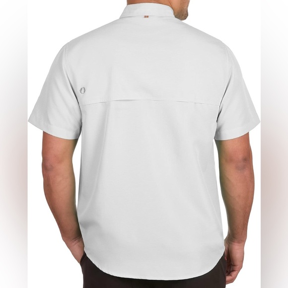 The American Outdoorsman Poly Grid Fishing Short Sleeve Shirt Sz XXL - Picture 2 of 7